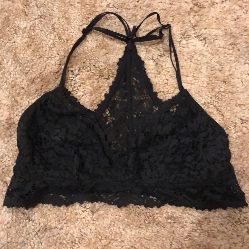 AERIE Black Lace Bralette M - Picture 2 of 4